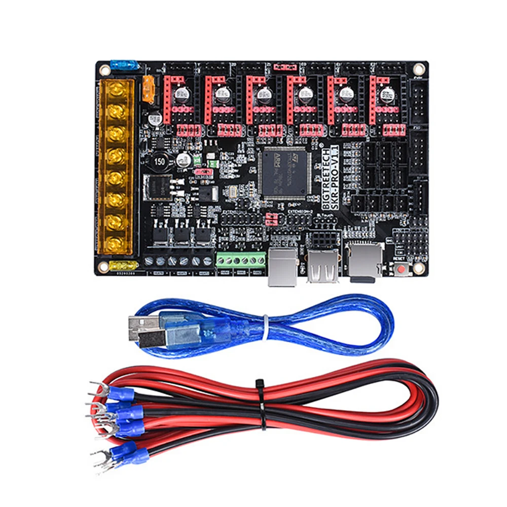 V1.2 плата управления TMC2209 TMC2208 UART TMC2130 SPI 32 бит, детали для 3D-принтера, обновленная плата Double Z SKR V1.3
V1.2 плата управления TMC2209 TMC2208 UART TMC2130 SPI 32 бит, детали для 3D-принтера, обновленная плата Double Z SKR V1.3