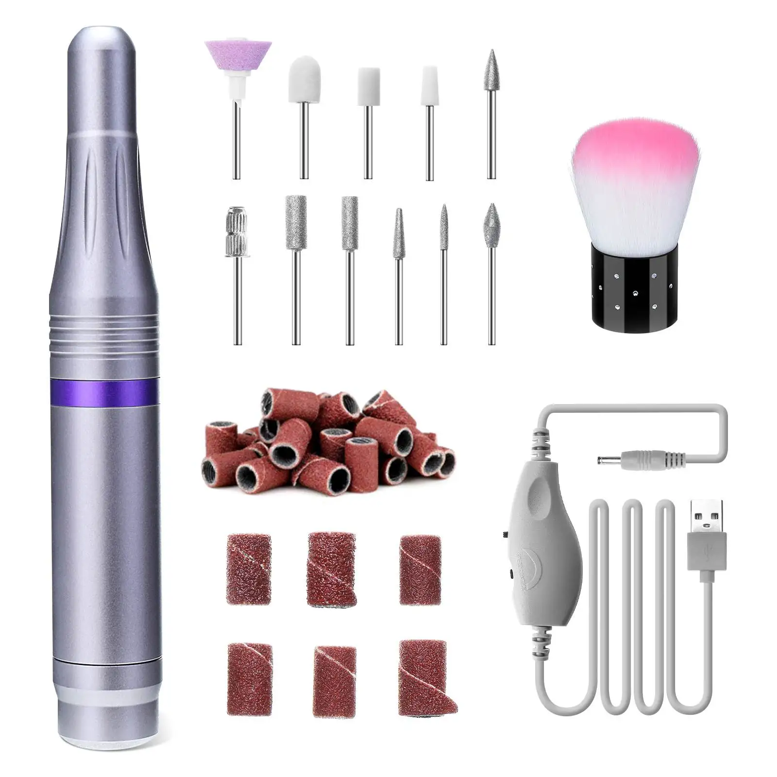 35000 RPM Rechargeable Portable Nail Drill machine Electric Nail File Manicure drill Set profession Nail Tools for Nail Salon
35000 RPM Rechargeable Portable Nail Drill machine Electric Nail File Manicure drill Set profession Nail Tools for Nail Salon
