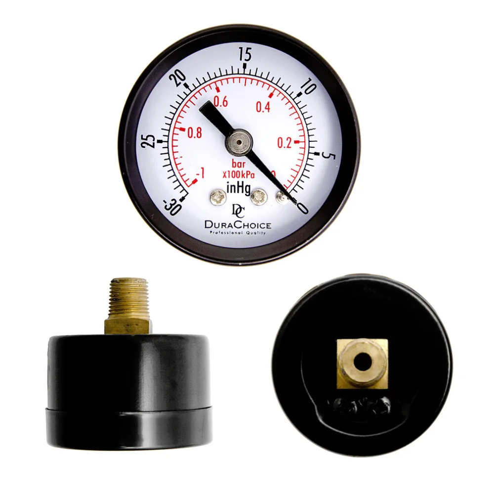 Dial Dry Vacuum Pressure Gauge Meter Double Scale manometer Stable Performance 1-1/2inch Dial Size Copper Alloy Crimped Casing
Dial Dry Vacuum Pressure Gauge Meter Double Scale manometer Stable Performance 1-1/2inch Dial Size Copper Alloy Crimped Casing
