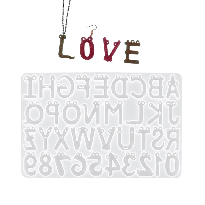 Cartoon Smile Face Alphabet Crystal Epoxy Resin Mold English Letters Number Pendant Casting Silicone Mould DIY Crafts
Cartoon Smile Face Alphabet Crystal Epoxy Resin Mold English Letters Number Pendant Casting Silicone Mould DIY Crafts