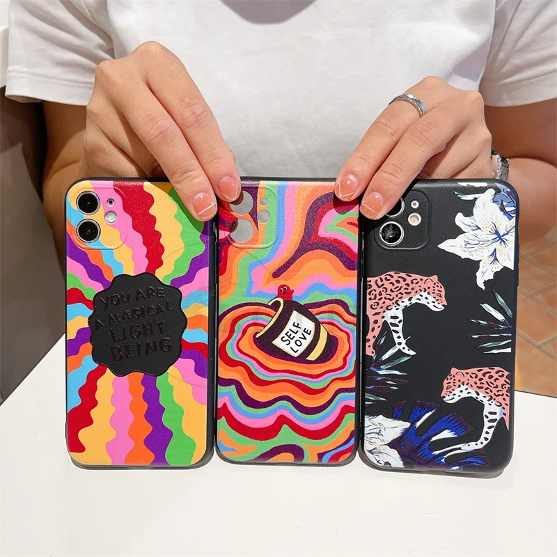 Luxury Rainbow Pattern Fall prevention Phone Case For Vivo Y11 Y20 Y95 Y50 Y31 5G Silicone protective Cover
Luxury Rainbow Pattern Fall prevention Phone Case For Vivo Y11 Y20 Y95 Y50 Y31 5G Silicone protective Cover