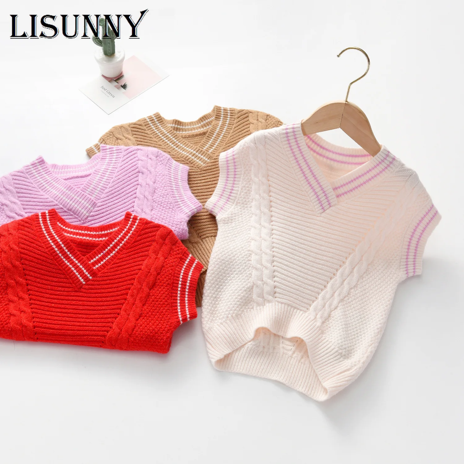 Baby Girls Sweater Vest Baby Spring Autumn 2021 V-Neck Jumper Children Knit Vest Pullover Kids Sweater Top Toddler Clothes 2-7y
Baby Girls Sweater Vest Baby Spring Autumn 2021 V-Neck Jumper Children Knit Vest Pullover Kids Sweater Top Toddler Clothes 2-7y