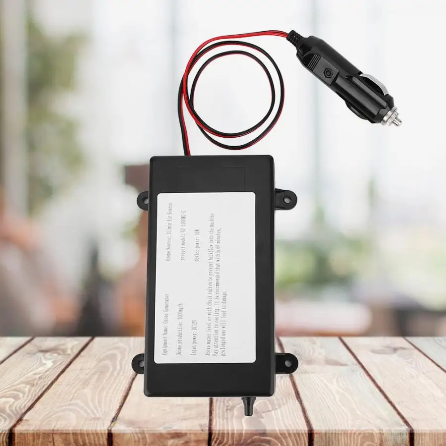 1000mg/h Car Ozone Generator 10W DC12V Odor Eliminating Air Freshing Ozonizer Eliminate odors and fresh air Air Purifier
1000mg/h Car Ozone Generator 10W DC12V Odor Eliminating Air Freshing Ozonizer Eliminate odors and fresh air Air Purifier