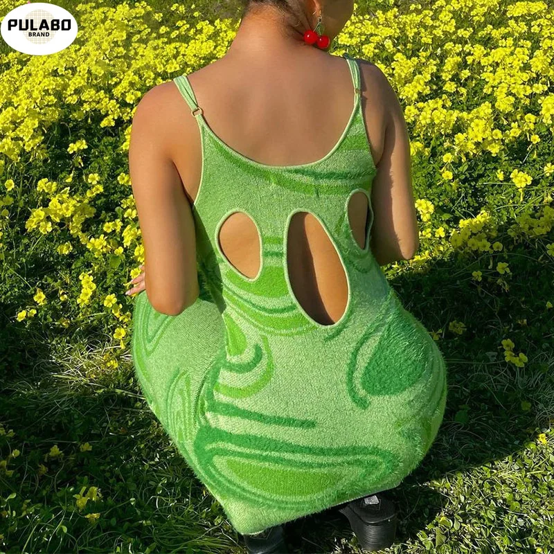 Sexy Print Knit Bodycon Dress Women Green Party Dress Hollow Out Sleeveless Spaghetti Strap Beach Midi Dresses Summer
Sexy Print Knit Bodycon Dress Women Green Party Dress Hollow Out Sleeveless Spaghetti Strap Beach Midi Dresses Summer