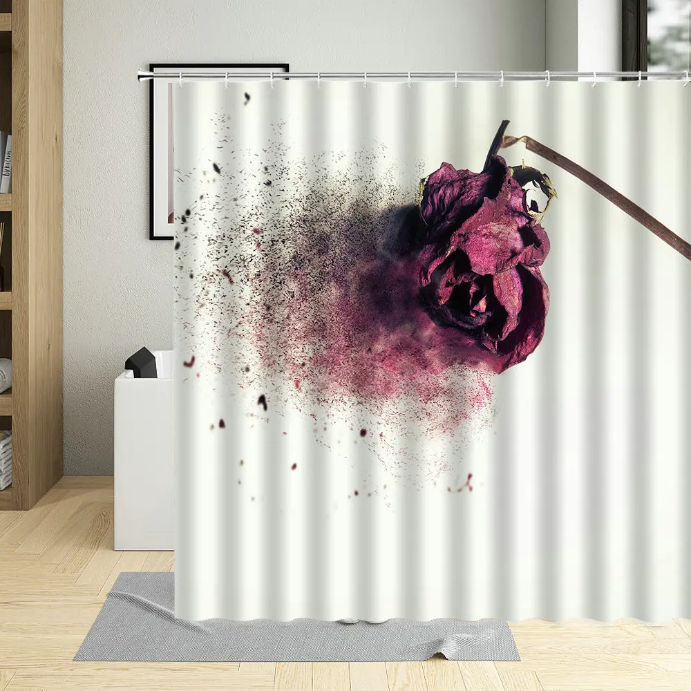 Romantic Red Rose Flowers Bathroom Decor Valentines Day Waterproof Shower Curtain Polyester Fabric Wall Decoration Curtains
Romantic Red Rose Flowers Bathroom Decor Valentines Day Waterproof Shower Curtain Polyester Fabric Wall Decoration Curtains