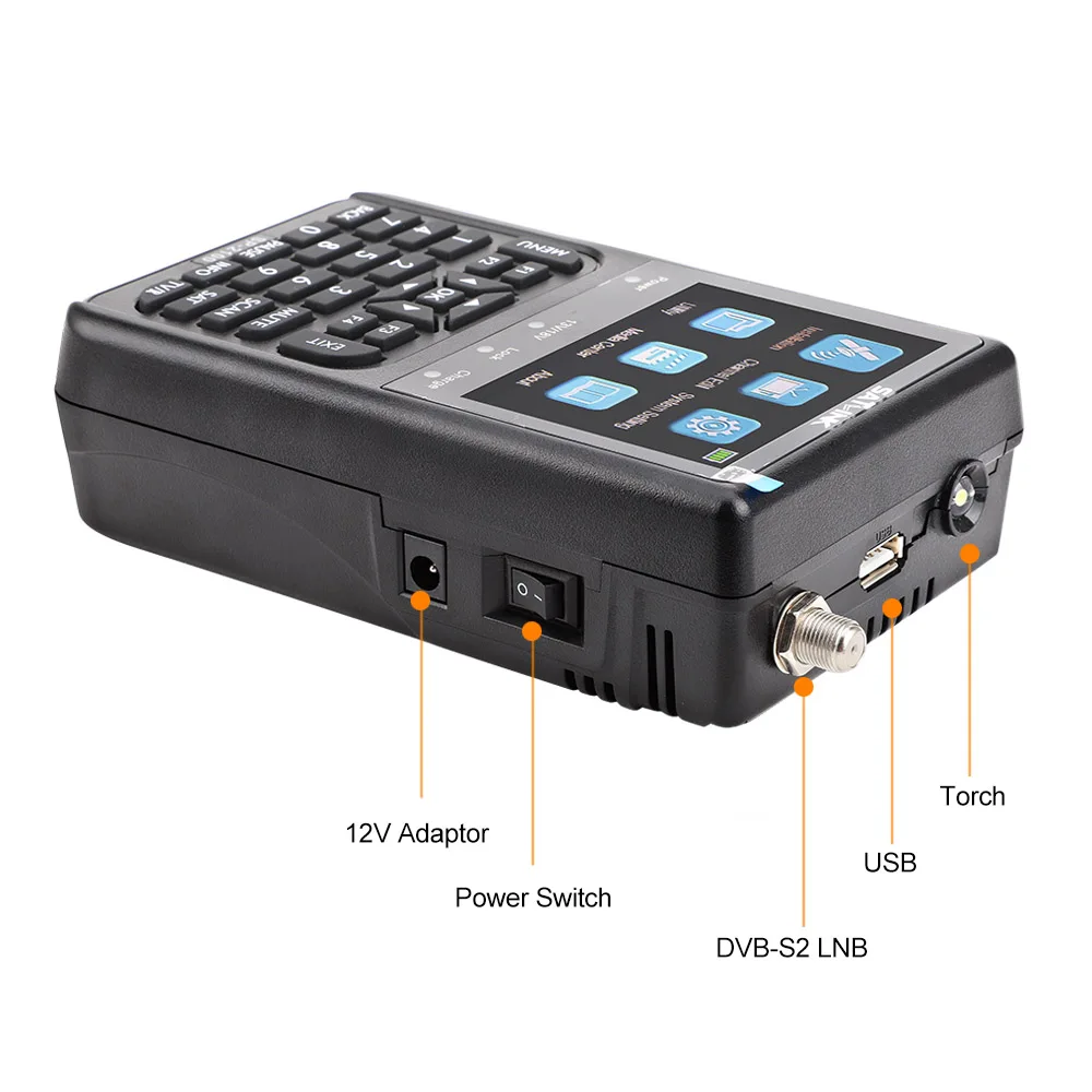 Original SATLINK SP-2100 HD DVB-S/S2 and MPEG-2/4 Digital Satellite Signal Finder Meter with 3.5 Inches LCD Color Screen | Электроника