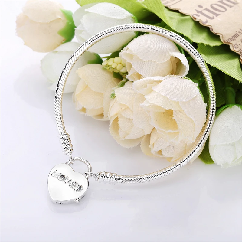 Amas Free Shipping Real 925 Sterling Silver Shining Love Love Bracelet Fit European Charm Bracelets Women Jewelry
Amas Free Shipping Real 925 Sterling Silver Shining Love Love Bracelet Fit European Charm Bracelets Women Jewelry