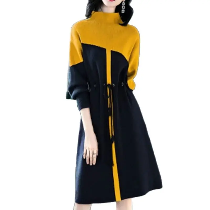 Brand design Long style Sweater Elegant Streetwear Women's Long sleeve Pullover Sweater Autumn Casual Sweater dress Female 593
Brand design Long style Sweater Elegant Streetwear Women's Long sleeve Pullover Sweater Autumn Casual Sweater dress Female 593