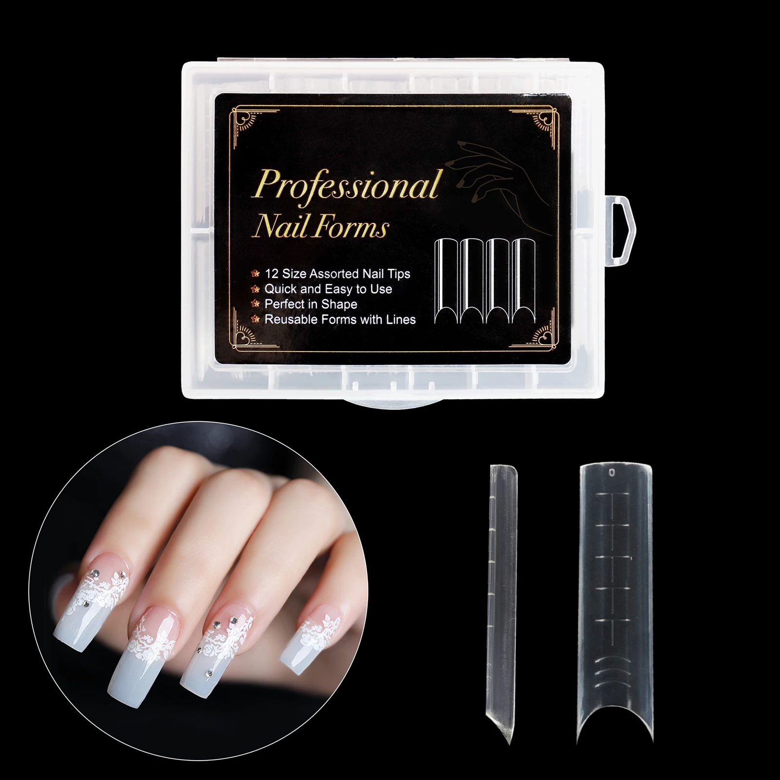 48/120pcs/kit Clear Flat Dual Forms Extension Nail System Cover DIY Nails Accessoires Manicure Tool Quick Building Gel Mold Tips
48/120pcs/kit Clear Flat Dual Forms Extension Nail System Cover DIY Nails Accessoires Manicure Tool Quick Building Gel Mold Tips