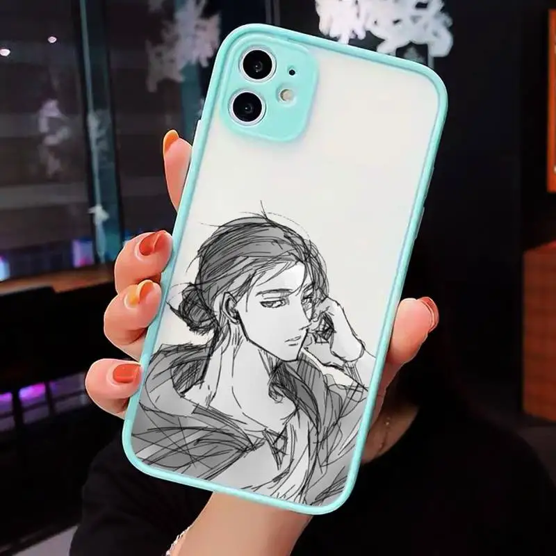 Anime Japanese Allen Attack On Titan Phone Case For iPhone 12 11 Mini Pro XR XS Max 7 8 Plus X Matte transparent blue Cover
Anime Japanese Allen Attack On Titan Phone Case For iPhone 12 11 Mini Pro XR XS Max 7 8 Plus X Matte transparent blue Cover