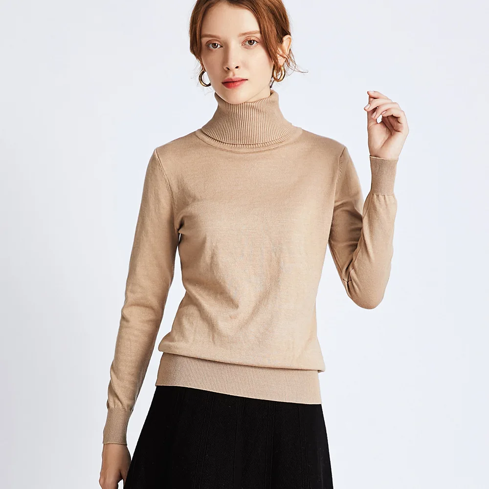 Spring Autumn Thin Sweater Woman European Style Turtleneck Long Sleeve Pullover Woman Jumper Sweater womens sweaters
Spring Autumn Thin Sweater Woman European Style Turtleneck Long Sleeve Pullover Woman Jumper Sweater womens sweaters