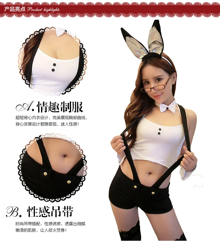 Women's temperament and interest Lingerie bunny Rabbit club ds Rabbit uniform costume
Women's temperament and interest Lingerie bunny Rabbit club ds Rabbit uniform costume