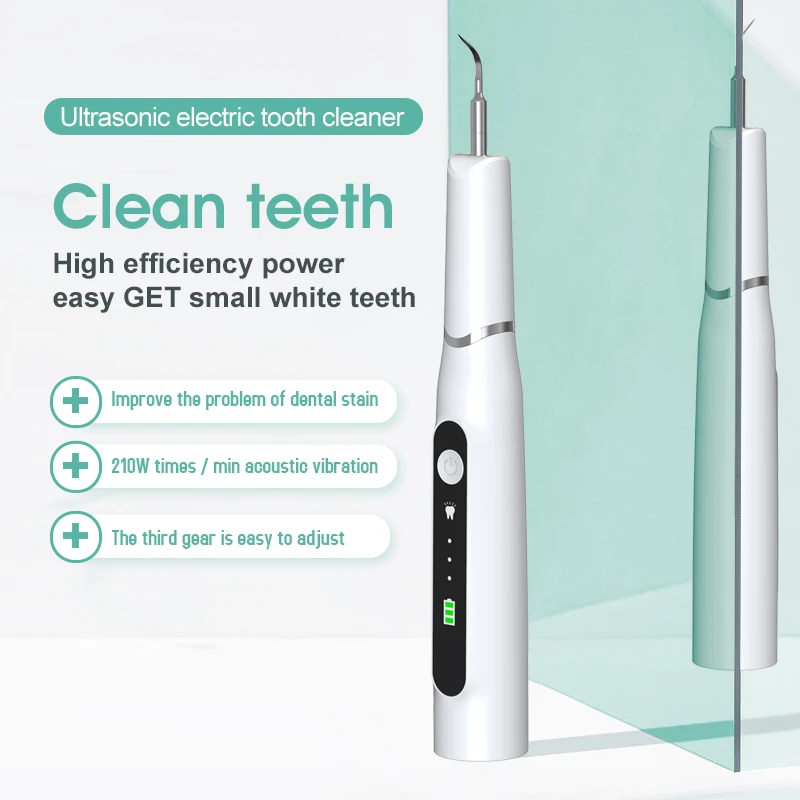 Ultrasonic Dental Calculus Scaler Oral Tooth Tartar Remover Plaque Stains Cleaner Removal Teeth Whitening Portable with LED
Ultrasonic Dental Calculus Scaler Oral Tooth Tartar Remover Plaque Stains Cleaner Removal Teeth Whitening Portable with LED