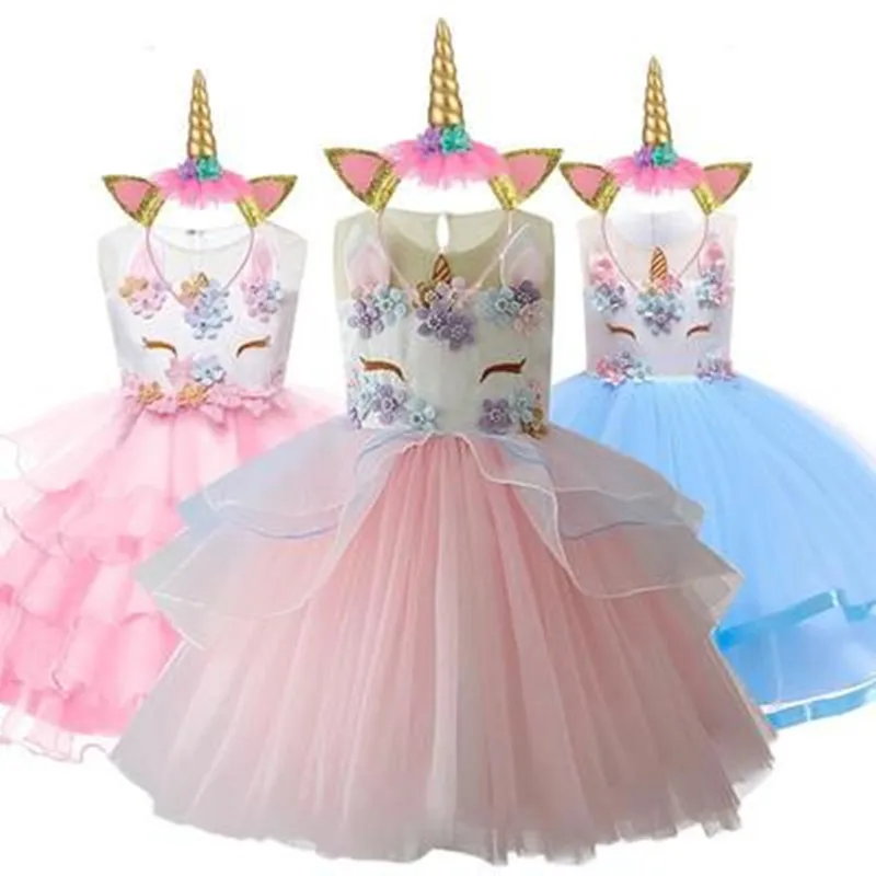 New Fancy Kids Unicorn Princess Dress for Girls Summer Wedding Dresses Cosplay Unicorn Party Dress For Girls Party Costume 
New Fancy Kids Unicorn Princess Dress for Girls Summer Wedding Dresses Cosplay Unicorn Party Dress For Girls Party Costume