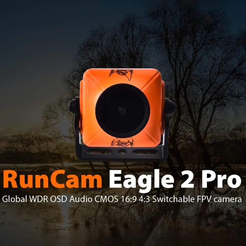RunCam Eagle 2 Pro Orange Case Audio OSD CMOS 16:9 4:3 Switchable FPV Camera Global WDR Eagle2pro
RunCam Eagle 2 Pro Orange Case Audio OSD CMOS 16:9 4:3 Switchable FPV Camera Global WDR Eagle2pro