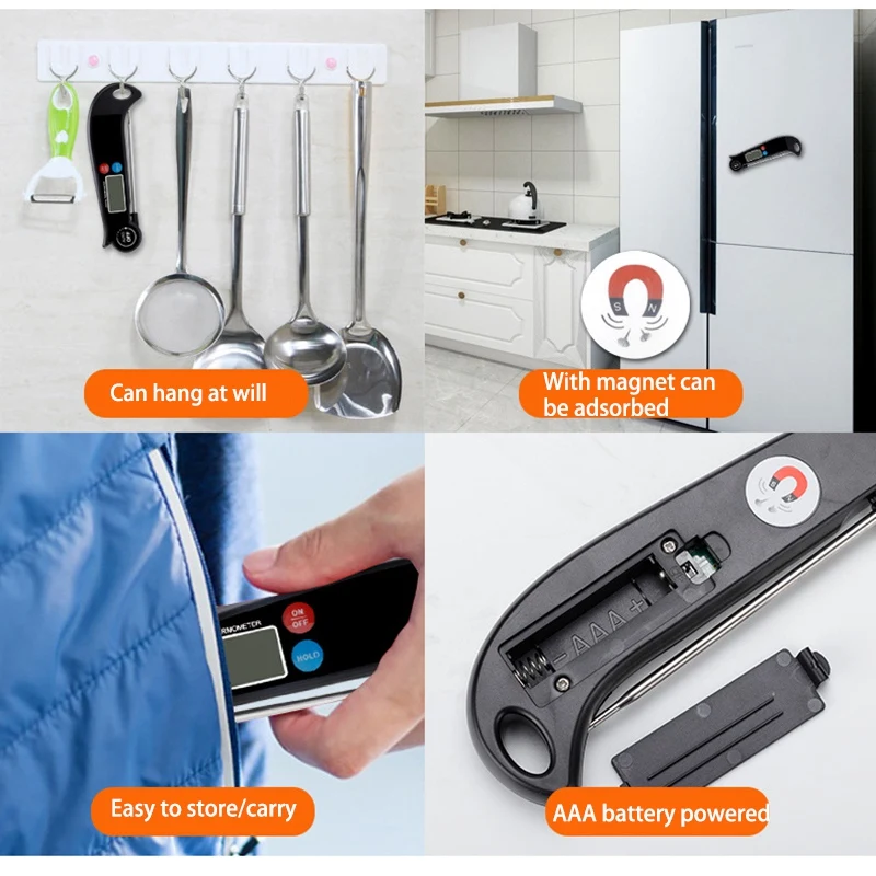 2 Pcs Kitchen Cooking Food Thermometer Digital Probe BBQ Thermometer Suitable for Meat, Milk, Coffee, Water Promotion
2 Pcs Kitchen Cooking Food Thermometer Digital Probe BBQ Thermometer Suitable for Meat, Milk, Coffee, Water Promotion