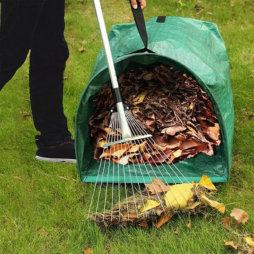 New Garden Deciduous Bag Yard Dustpan-Type Collecting Leaves Handrail Yard Waste Resuable Garden Leaves Debris Garbage Bag 
New Garden Deciduous Bag Yard Dustpan-Type Collecting Leaves Handrail Yard Waste Resuable Garden Leaves Debris Garbage Bag