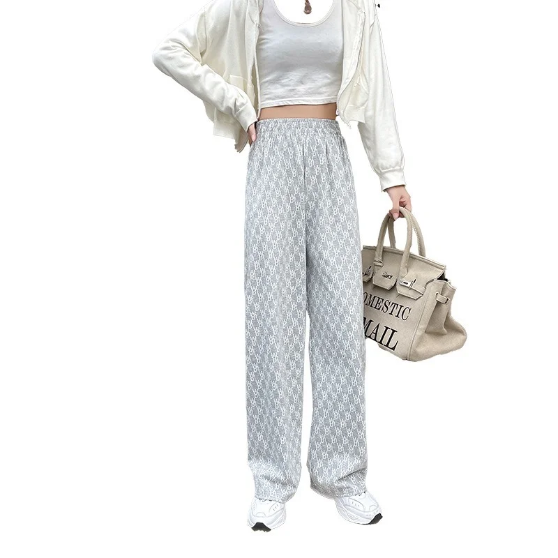 High Waist Capris Letter Print Straight Wide Leg Pants Women's Fashion Casual Jogging Harajuku Plus Size Elastic Waist Trousers
High Waist Capris Letter Print Straight Wide Leg Pants Women's Fashion Casual Jogging Harajuku Plus Size Elastic Waist Trousers