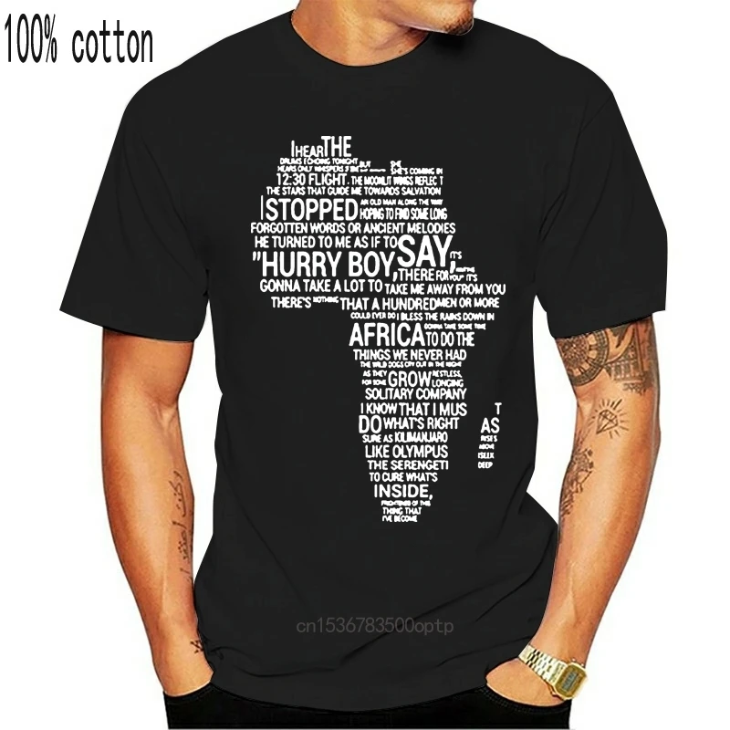 Toto Africa Lyrics I Bless The Rains Down T Shirt Black Cotton Men T-Shirt Cool Casual pride t shirt men Unisex Fashion tshirt
Toto Africa Lyrics I Bless The Rains Down T Shirt Black Cotton Men T-Shirt Cool Casual pride t shirt men Unisex Fashion tshirt