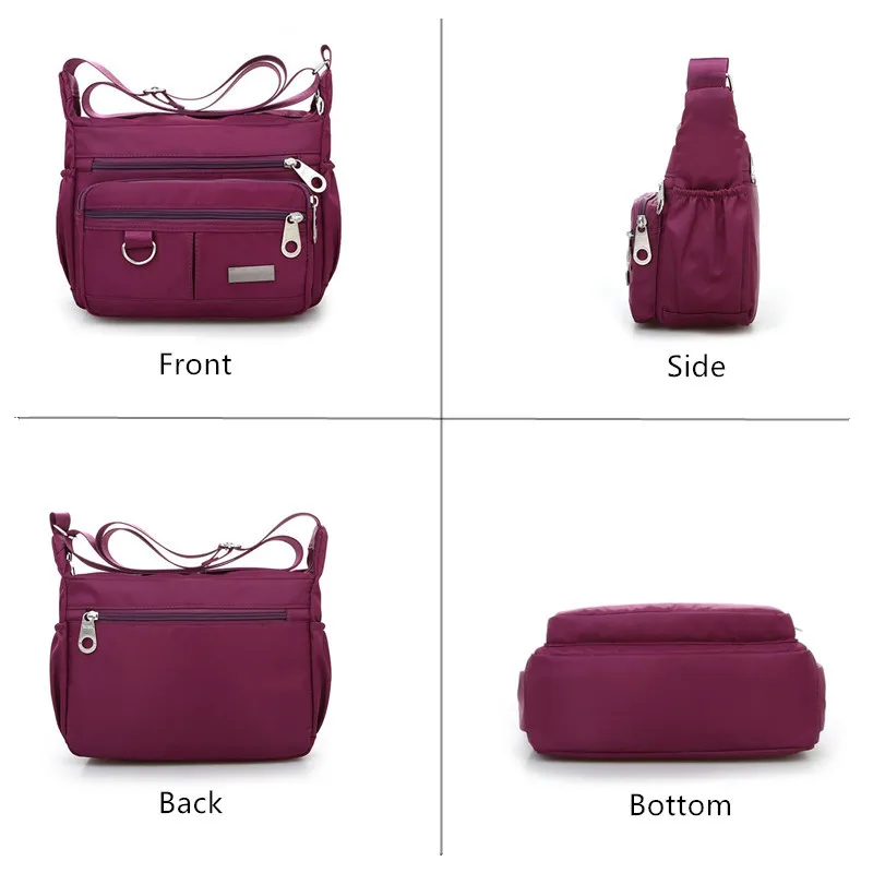 New Women's Shoulder Bag Waterproof Nylon Messenger Bag Casual Shoulder Large Capacity Fashion Handbag Lady Messenger Bag
New Women's Shoulder Bag Waterproof Nylon Messenger Bag Casual Shoulder Large Capacity Fashion Handbag Lady Messenger Bag