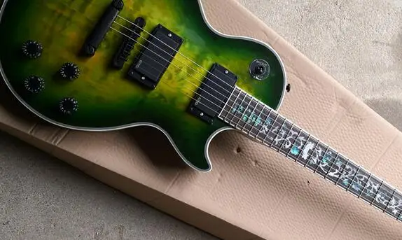 Custom electric guitar transparent green flower vase fingerboard inlay life tree inlay fret active pickup 62
Custom electric guitar transparent green flower vase fingerboard inlay life tree inlay fret active pickup 62