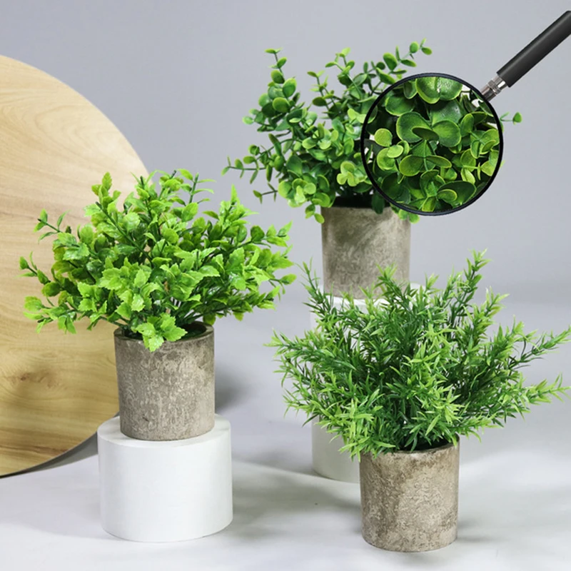 decoración Mini Simulation Artificial Flowers Pulp Potted Plants Creative DIY Plastic Green Potted plants декор для дома
decoración Mini Simulation Artificial Flowers Pulp Potted Plants Creative DIY Plastic Green Potted plants декор для дома