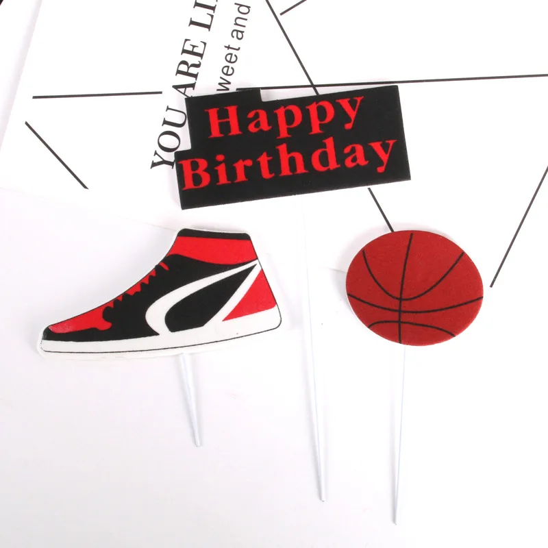 3pcs/set Cake Topper Basketball Sports Shoes DIY Cake Cupcake Toppers Boys Men Happy Birthday Party Wedding Dessert Decor Flags
3pcs/set Cake Topper Basketball Sports Shoes DIY Cake Cupcake Toppers Boys Men Happy Birthday Party Wedding Dessert Decor Flags