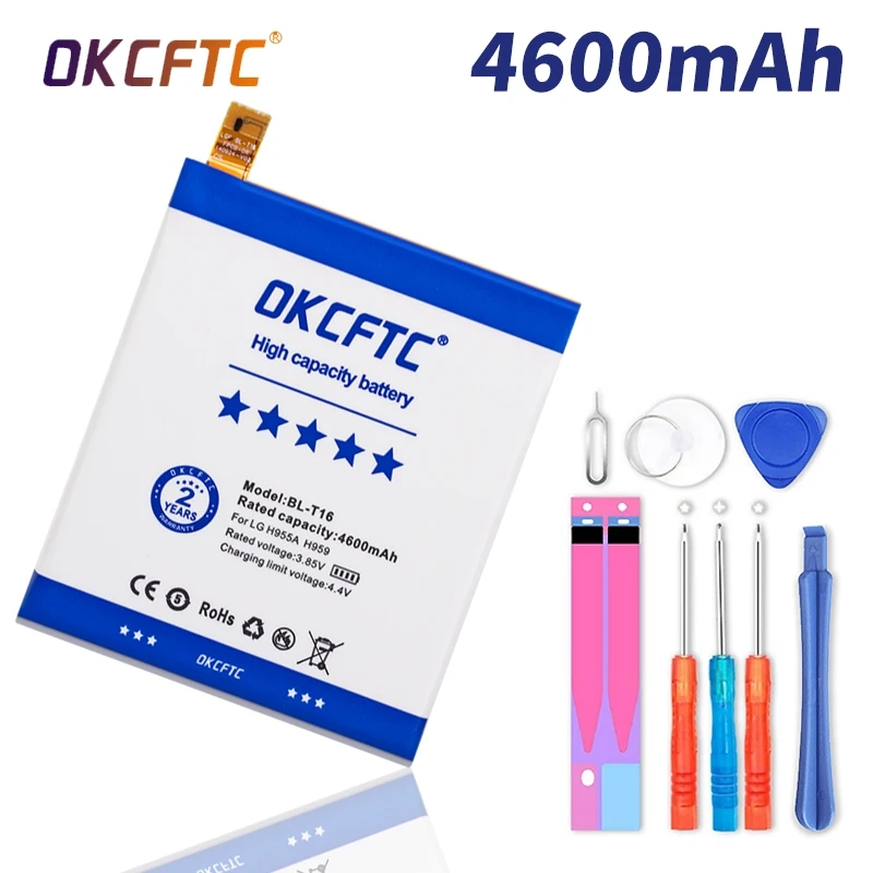 100% Оригинальный аккумулятор OKCFTC 4600 мАч BL-T16 для LG G Flex 2 Vu 4 Vu4 H950 H955 H959 US995 LS996 H955A, бесплатные инструменты
100% Оригинальный аккумулятор OKCFTC 4600 мАч BL-T16 для LG G Flex 2 Vu 4 Vu4 H950 H955 H959 US995 LS996 H955A, бесплатные инструменты