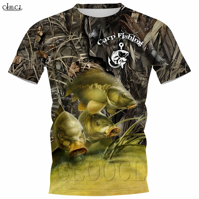 CLOOCL Popular Carp Fishing Fully Printed T-Shirts Men Women 3D Catfish Printing Tee Shirt Short Sleeve Casual Tops
CLOOCL Popular Carp Fishing Fully Printed T-Shirts Men Women 3D Catfish Printing Tee Shirt Short Sleeve Casual Tops