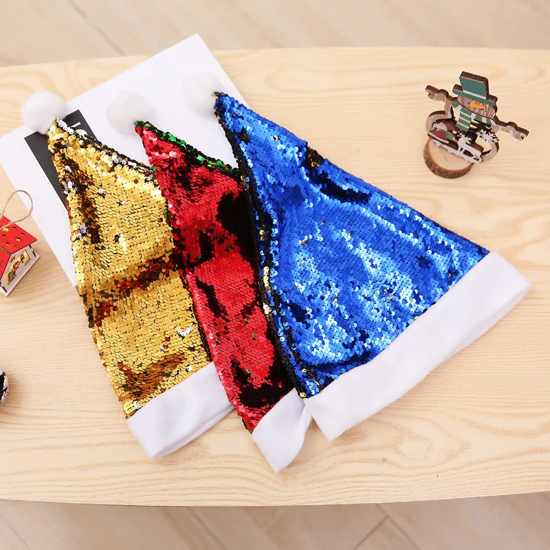 Xmas Hat Sequined Cap Christmas New Year Decorations For Adults Children Santa Claus Gift Red Warm Soft Ball Glint Party Dress
Xmas Hat Sequined Cap Christmas New Year Decorations For Adults Children Santa Claus Gift Red Warm Soft Ball Glint Party Dress