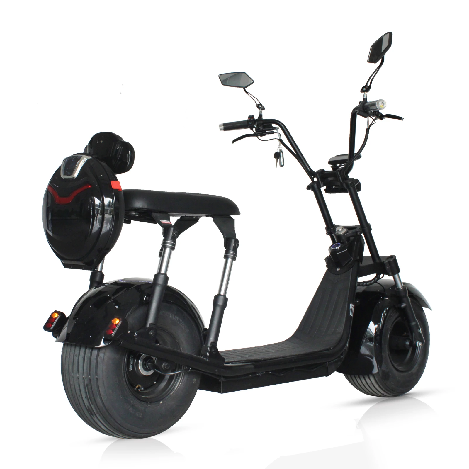 Фото [K1-039] электрический скутер Citycoco двухколесный с большим колесом 60 в Электрический