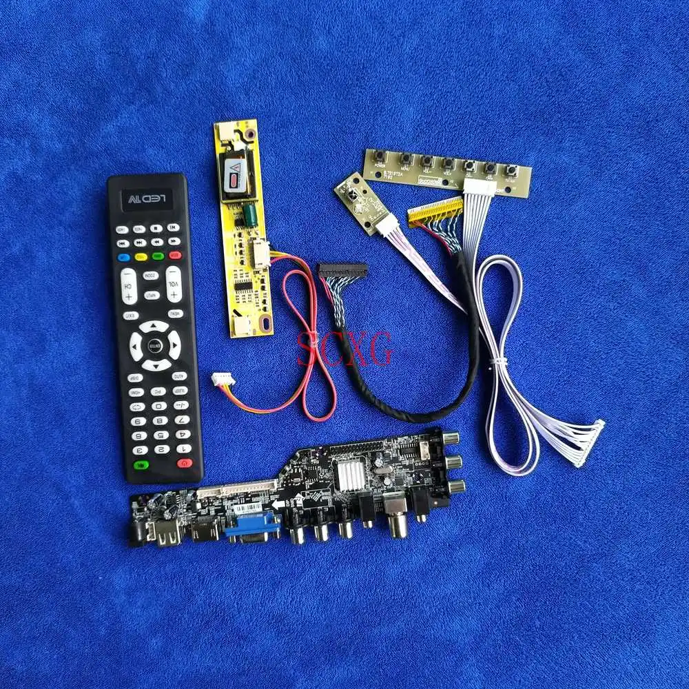 30-Pin LVDS USB VGA HDMI-compatible 2-CCFL Digital Signal DVB KIT 1920*1080 For LQ164M1LA4A/LQ164M1LA4AB LCD Display Drive Board
30-Pin LVDS USB VGA HDMI-compatible 2-CCFL Digital Signal DVB KIT 1920*1080 For LQ164M1LA4A/LQ164M1LA4AB LCD Display Drive Board