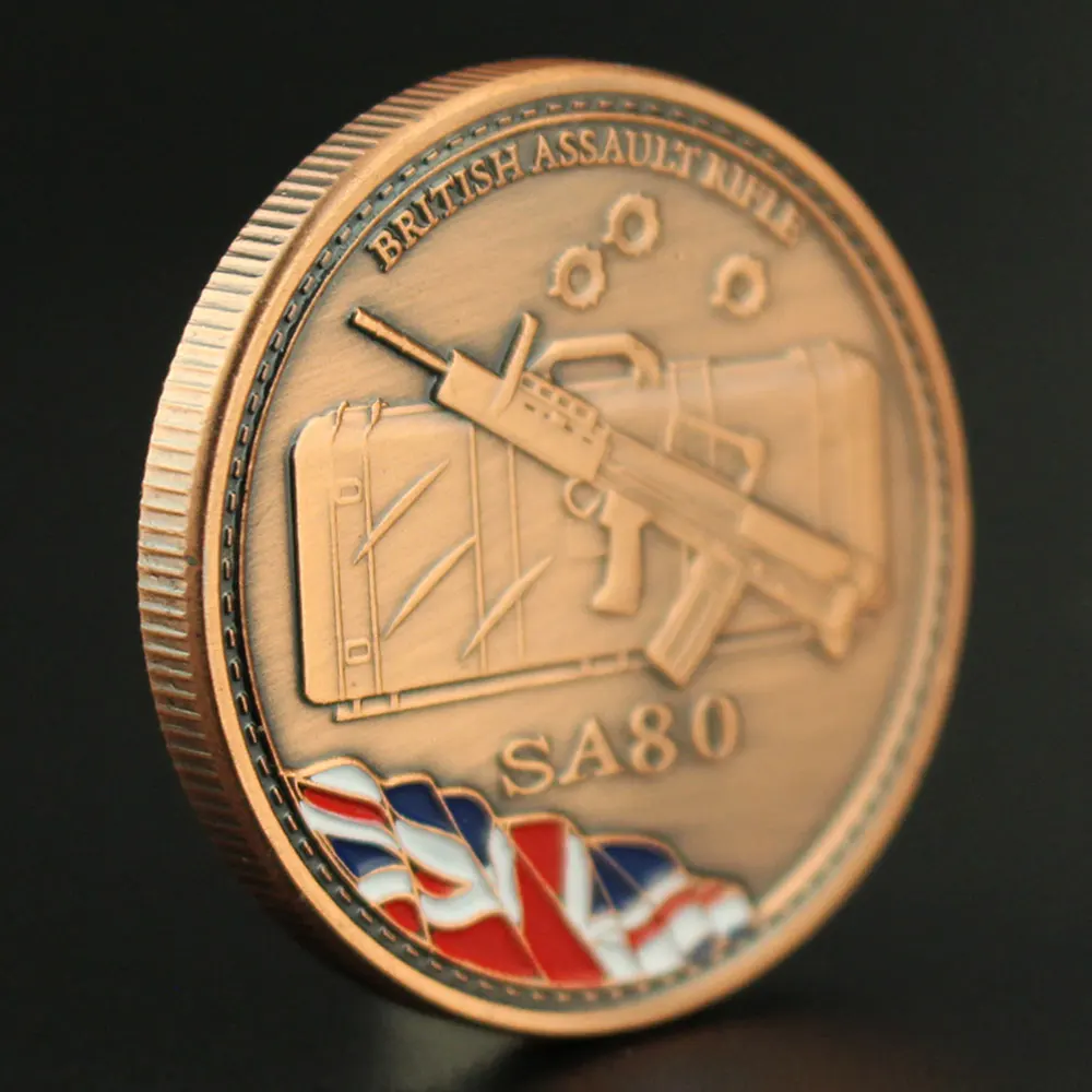 British Assault Rifle SA80 Souvenir Coin Bronze Plated Collection Art Military Fans Collectible Gift Weapon Commemorative Coin
British Assault Rifle SA80 Souvenir Coin Bronze Plated Collection Art Military Fans Collectible Gift Weapon Commemorative Coin