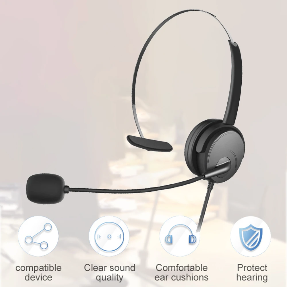 OY131 Single Ear Headset USB Head-mounted Computer Headphones for Right/Left Ear Call Center Wired Headsets Volume Control
OY131 Single Ear Headset USB Head-mounted Computer Headphones for Right/Left Ear Call Center Wired Headsets Volume Control