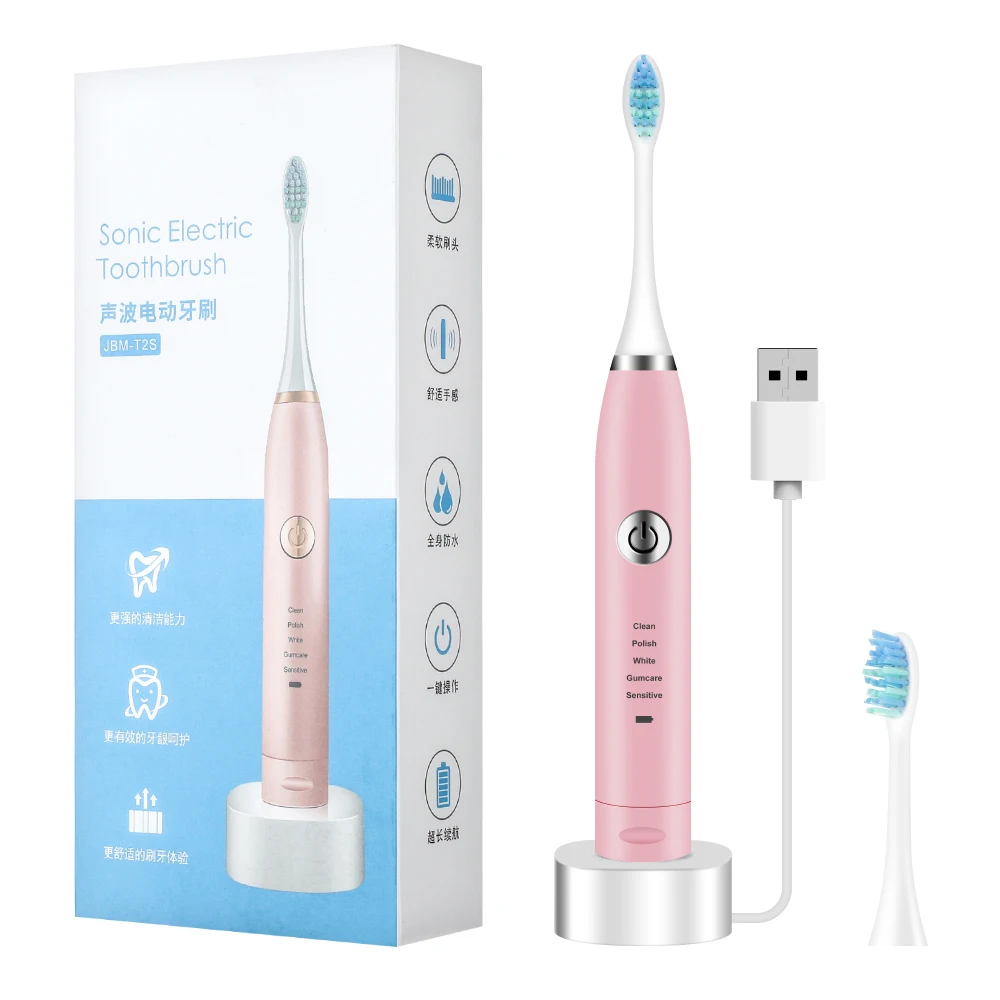 Teeth Whiteing Sonic Electric Toothbrush USB Charge Rechargeable Tooth Brushes Washable Electronic Whitening Teeth Brush
Teeth Whiteing Sonic Electric Toothbrush USB Charge Rechargeable Tooth Brushes Washable Electronic Whitening Teeth Brush