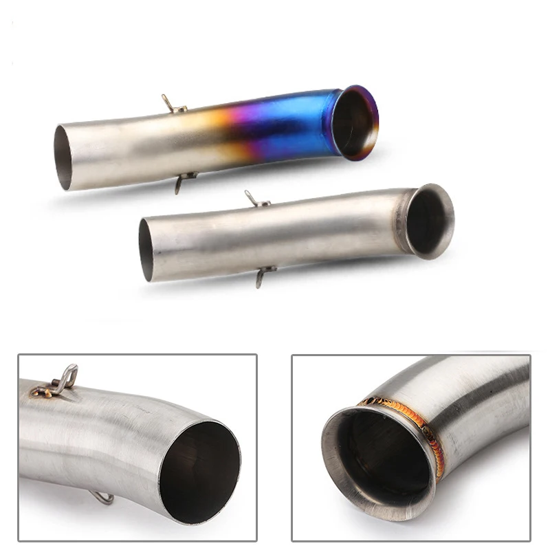 

Motorcyle Exhaust Middle Link Pipe 51mm Muffler Escape Section Adapter Connect Pipe for KTM DUKE RC 125 250 390 RC390 Duke390