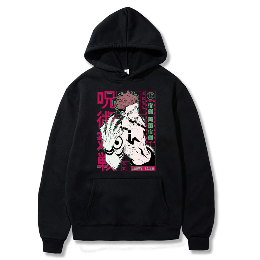 Japan Anime Funny Gojo Satoru Sweatshirt Jujutsu Kaisen Street print Harajuku hoodie men Korean loose casual pullover men autumn 
Japan Anime Funny Gojo Satoru Sweatshirt Jujutsu Kaisen Street print Harajuku hoodie men Korean loose casual pullover men autumn