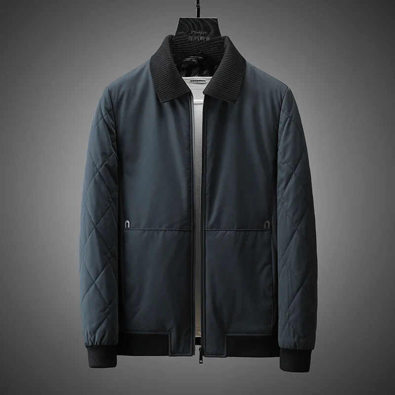 In autumn and winter, we recommend rhombic stitching light and warm baseball collar cotton jacket. Men's detachable Lapel cotton
In autumn and winter, we recommend rhombic stitching light and warm baseball collar cotton jacket. Men's detachable Lapel cotton