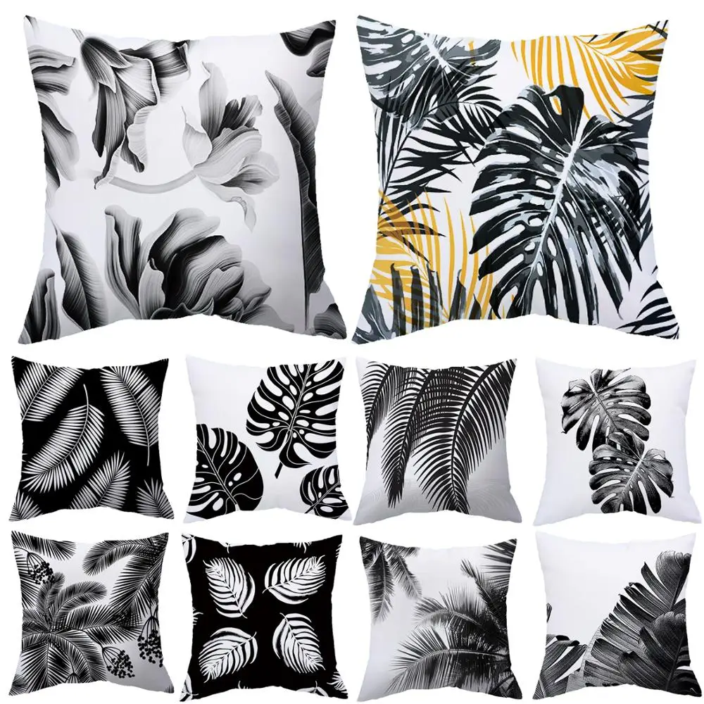 Pinksee Pillowcase 45*45Cm Square Cushion Cover Minimalist Black And White Plant Leaf Fashion Living Room Bedroom Home Decor
Pinksee Pillowcase 45*45Cm Square Cushion Cover Minimalist Black And White Plant Leaf Fashion Living Room Bedroom Home Decor
