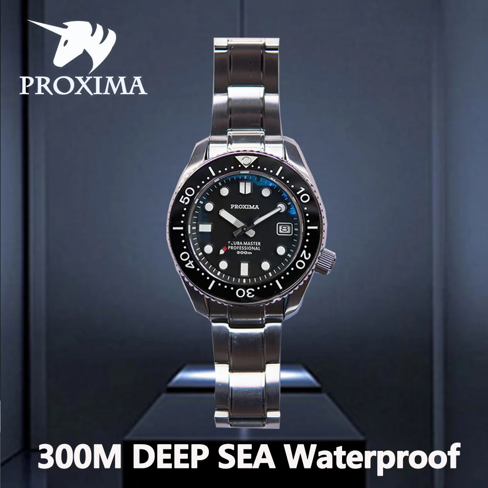 Proxima Men Diver Watch Luxury Mens Automatic Watches Mechanical Wristwatch Diving 300M Waterproof Sapphire Luminous NH35/PT5000
Proxima Men Diver Watch Luxury Mens Automatic Watches Mechanical Wristwatch Diving 300M Waterproof Sapphire Luminous NH35/PT5000
