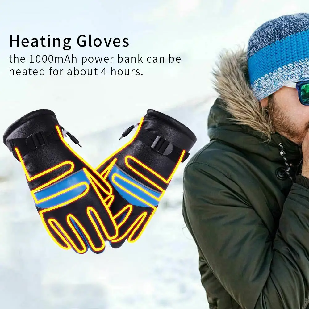 Winter Heated Gloves Windproof Cycling Heating Gloves Full Finger Touchscreen Cold-proof Ski Gloves
Winter Heated Gloves Windproof Cycling Heating Gloves Full Finger Touchscreen Cold-proof Ski Gloves