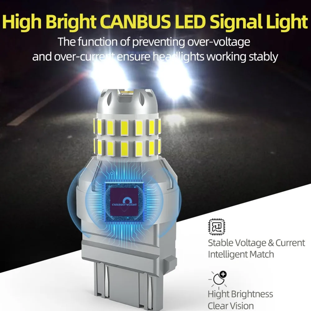2pcs T25 3157 Car LED Rear Fog Lamp Car Tail Bulb Brake Lights Reverse Lamp Daytime Running Signal Lights 12V
2pcs T25 3157 Car LED Rear Fog Lamp Car Tail Bulb Brake Lights Reverse Lamp Daytime Running Signal Lights 12V