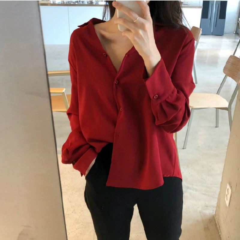 Womens Tops And Blouses Solid White Chiffon Blouse Office Shirt Blusas Mujer De Moda 2021 Long Sleeve Women Shirts Clothes A405
Womens Tops And Blouses Solid White Chiffon Blouse Office Shirt Blusas Mujer De Moda 2021 Long Sleeve Women Shirts Clothes A405