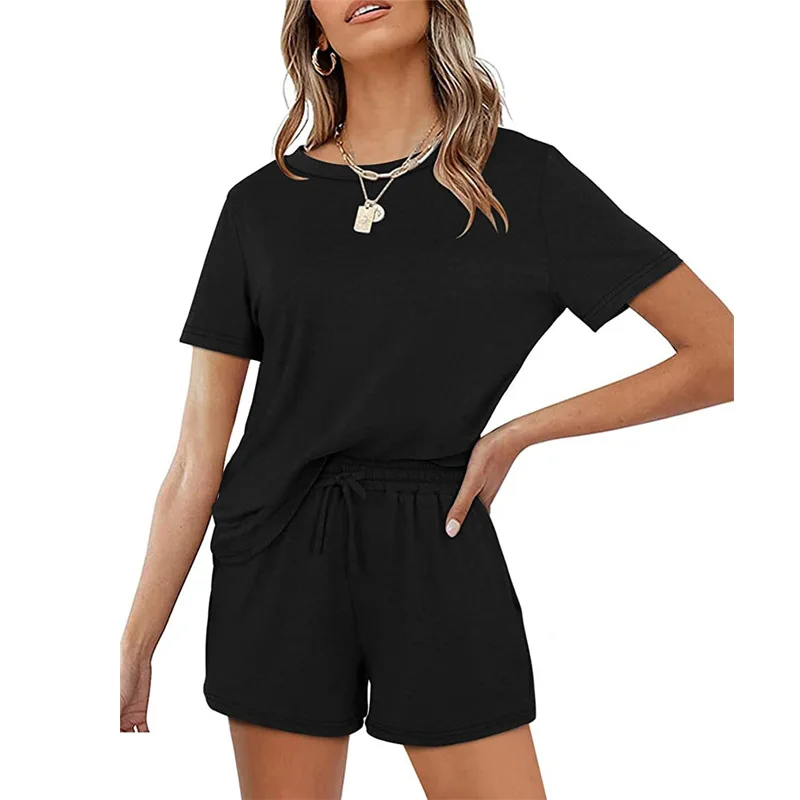 XMTOPYE Women Two Piece Black Shorts Set with Pocket Tshirt Biker Shorts Tracksuit Workout Outfit Sportwear 2021 Matching Set
XMTOPYE Women Two Piece Black Shorts Set with Pocket Tshirt Biker Shorts Tracksuit Workout Outfit Sportwear 2021 Matching Set