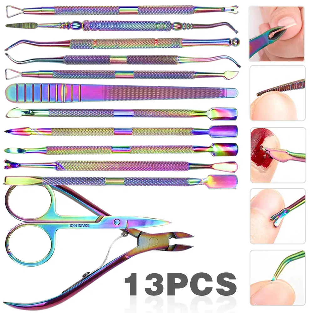 11/12/13 шт., пилочки для удаления кутикулы из нержавеющей стали
11/12/13 шт., пилочки для удаления кутикулы из нержавеющей стали