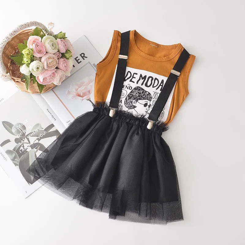 Keelorn Girls Casual Clothing Sets 2021 New Summer Girls Suits Sleevelss Kids Letter Top And Mesh Skirts 2pcs Children Outfits
Keelorn Girls Casual Clothing Sets 2021 New Summer Girls Suits Sleevelss Kids Letter Top And Mesh Skirts 2pcs Children Outfits