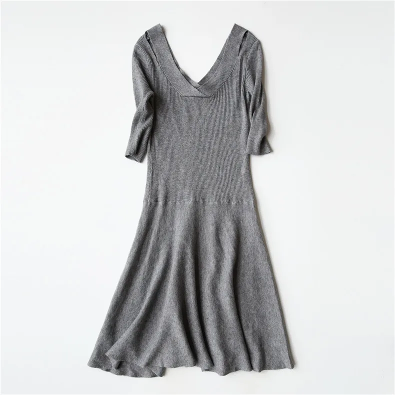 Vintage Winter 2020 Autumn Knitting Sweater Women Long Sleeve V-Neck Basic Slim Solid Elegant Dress
Vintage Winter 2020 Autumn Knitting Sweater Women Long Sleeve V-Neck Basic Slim Solid Elegant Dress