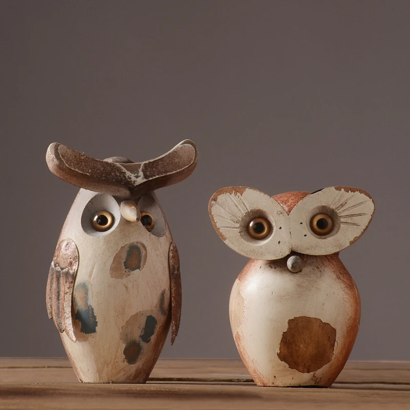 Retro Resin Owl Model vintage home decor Animal Crafts miniature figurines fairy garden desk living room decoration accessories
Retro Resin Owl Model vintage home decor Animal Crafts miniature figurines fairy garden desk living room decoration accessories