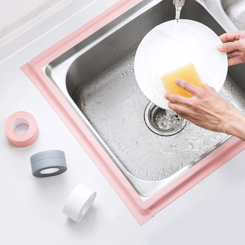 3.2M Bathroom Shower Sink Bath Sealing Strip Tape Pink PVC Self-Waterproof Adhesive Nano Tape For Kitchen Bathroom Tools
3.2M Bathroom Shower Sink Bath Sealing Strip Tape Pink PVC Self-Waterproof Adhesive Nano Tape For Kitchen Bathroom Tools