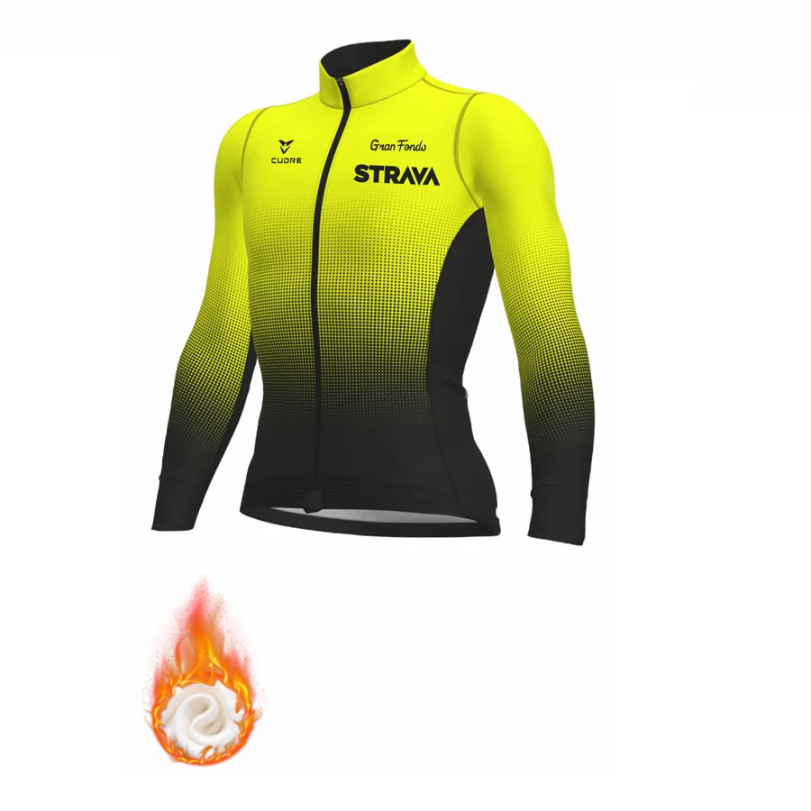 STRAVA 2022 New Winter Jacket Team Thermal Fleece Men Cycling Jersey Clothing Mountain Outdoor Triathlon Wear Bicycle Clothes
STRAVA 2022 New Winter Jacket Team Thermal Fleece Men Cycling Jersey Clothing Mountain Outdoor Triathlon Wear Bicycle Clothes